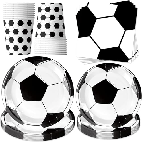 50 Stück Fußball Party Dekorationen Partygeschirr Set,Fussball Partygeschirr Set,Partygeschirr Fussball,Fussball Deko Geburtstag Kinder,Mit Fussball Teller Becher Servietten 50 Stück Fußball Party Dekorationen Partygeschirr Set,Fussball Partygeschirr Set,Partygeschirr Fussball,Fussball Deko Geburtstag Kinder,Mit Fussball Teller Becher Servietten von ZeiLaBang Kakadi