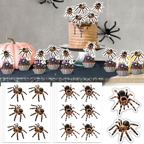 60 Stück Halloween Cupcake Toppers,Halloween Tortendeko, halloween Deko Kuchen,Furcht Deko Kuchen EssbarTopper Spinnen Tortenaufsatz für Partykuchen,Käsekuchen,Häppchen Pralinen 60 Stück Halloween Cupcake Toppers,Halloween Tortendeko, halloween Deko Kuchen,Furcht Deko Kuchen EssbarTopper Spinnen Tortenaufsatz für Partykuchen,Käsekuchen,Häppchen Pralinen von ZeiLaBang Kakadi