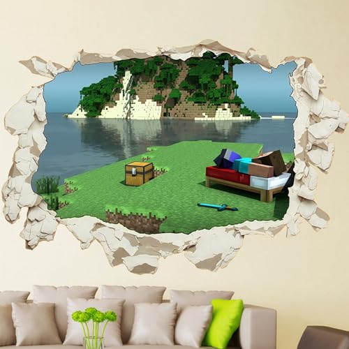 Cartoon Wandaufkleber Kinderzimmer,Videospiel Wandstikcer,Wand Fenster Wandtattoo,Cartoon Wandsticker,Kinderzimmer Schlafzimmer Wanddekoration,Wandsticker für Kinderzimmer von ZeiLaBang Kakadi