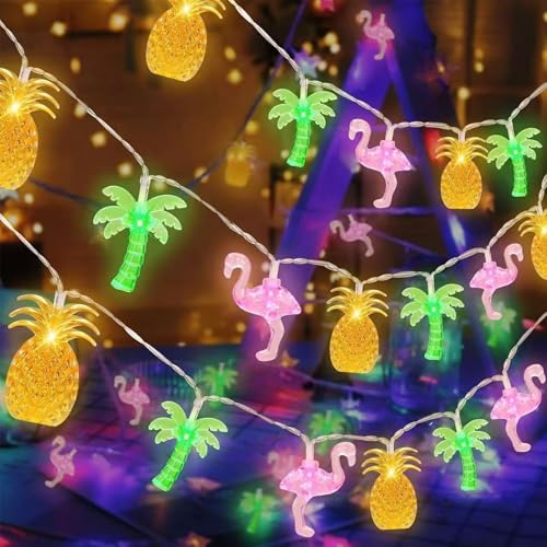 Hawaii Sommer Lichterketten,3M 20 LEDs Hawaiian Tropische Lichterkette,LED Lichterkette Batteriebetrieben,Geeignet für Hawaii-Partys Im Innen- und Außenbereich, Sommerpartys, Stranddekorationen Hawaii Sommer Lichterketten,3M 20 LEDs Hawaiian Tropische Lichterkette,LED Lichterkette Batteriebetrieben,Geeignet für Hawaii-Partys Im Innen- und Außenbereich, Sommerpartys, Stranddekorationen von ZeiLaBang Kakadi