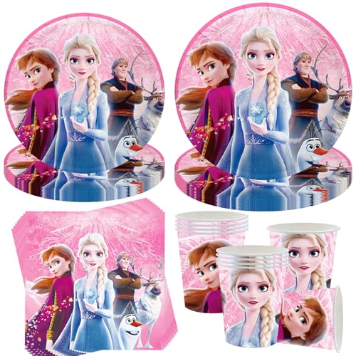 50 Stück Partygeschirr Set,Frozen Geburtstagsdeko,Kindergeburtstag Geschirr Set,Kindergeburtstag Deko mit Teller Becher Servietten Tischdecke Strohhalme,Party Geschirr für 10 Gäste 50 Stück Partygeschirr Set,Frozen Geburtstagsdeko,Kindergeburtstag Geschirr Set,Kindergeburtstag Deko mit Teller Becher Servietten Tischdecke Strohhalme,Party Geschirr für 10 Gäste von ZeiLaBang Kakadi