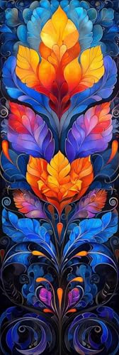 Diamond Painting Blume Diamond Painting Erwachsene Groß XXL (100x300cm), 5D DIY Mosaikherstellung Mandala Crystal Art Stickerei Kreuzstich für kinder Anfänger, Deko Wohnzimmer, Geschenke -pg2504ZO von Zeipopge