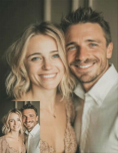 Diamond Painting Eigenes Foto, Diamond Painting Personalisiert Muster Design 5D DIY Vollbohrer Diamanten Malerei Mosaik Bastelset Erwachsene für Zimmer Deko Wanddeko, Geschenke (40x131cm) -zpg2507262 von Zeipopge