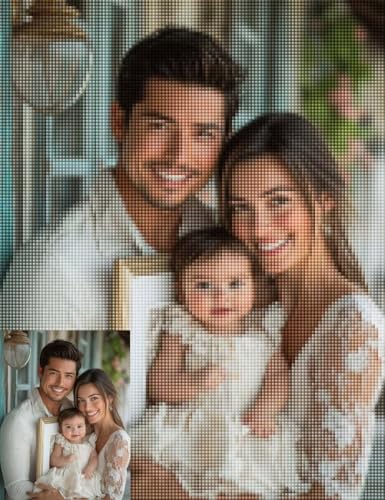 Diamond Painting Eigenes Foto, Diamond Painting Personalisiert Muster Design 5D DIY Vollbohrer Diamanten Malerei Mosaik Bastelset Erwachsene für Zimmer Deko Wanddeko, Geschenke 100 x 154 cm -zpg07276 von Zeipopge
