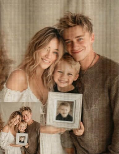 Diamond Painting Eigenes Foto, Diamond Painting Personalisiert Muster Design 5D DIY Vollbohrer Diamanten Malerei Mosaik Bastelset Erwachsene für Zimmer Deko Wanddeko, Geschenke 40x127cm -zpg25072MQ von Zeipopge