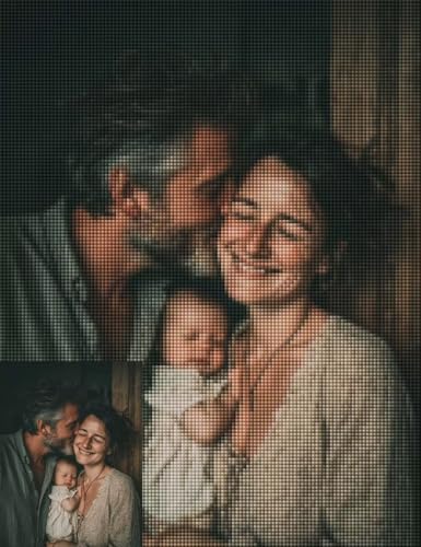 Diamond Painting Eigenes foto, Diamant Painting Bilder Design 5D DIY Vollbohrer Diamanten Malerei Stickerei Kreuzstich Basteln Erwachsene für Deko Wohnzimmer, Geschenke für Frauen 50x71cm -zpg25072L1 von Zeipopge