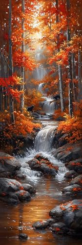 Diamond Painting Fallen Diamond Painting Kinder, Crystal Art Herbst Mosaikherstellung 5D DIY Vollbohrer Diamanten Malerei Stickerei Kreuzstich für Zimmer Deko Wohnzimmer, Geschenke 50x150cm -pg2504N2 Diamond Painting Fallen Diamond Painting Kinder, Crystal Art Herbst Mosaikherstellung 5D DIY Vollbohrer Diamanten Malerei Stickerei Kreuzstich für Zimmer Deko Wohnzimmer, Geschenke 50x150cm -pg2504N2 von Zeipopge