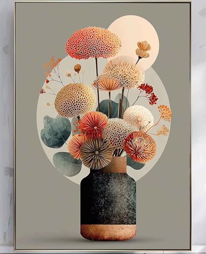 Diamond Painting Landschaft, Diamond painting Erwachsene Anlage Muster Design 5D DIY Eckige Vollbohrer Diamanten Malerei Stickerei Kreuzstich Basteln für Deko Wohnzimmer 50 x 70 cm -zpg2507OE52E von Zeipopge