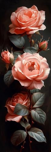 Diamond Painting Rose Diamond Painting Erwachsene Groß XXL (100x300cm), 5D DIY Mosaikherstellung Blume Crystal Art Stickerei Kreuzstich für kinder Anfänger, Zimmer Deko Wohnzimmer, Geschenke -pg25041X von Zeipopge