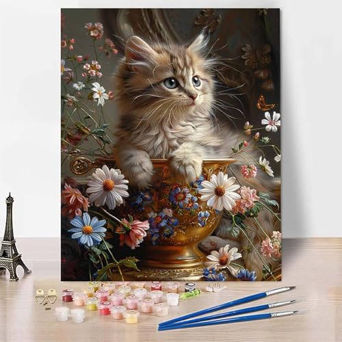 Malen Nach Zahlen Blume Malen Nach Zahlen Erwachsene, Paint by Numbers Katze Paint by Numbers Adult Inklusive 3 Pinsel und Acrylfarbe für Zimmer Deko Wohnzimmer, Geschenke 100 x 135 cm -zp2531Y Malen Nach Zahlen Blume Malen Nach Zahlen Erwachsene, Paint by Numbers Katze Paint by Numbers Adult Inklusive 3 Pinsel und Acrylfarbe für Zimmer Deko Wohnzimmer, Geschenke 100 x 135 cm -zp2531Y von Zeipopge
