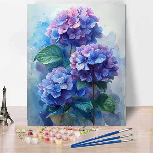 Malen Nach Zahlen Erwachsene Anlage Malen Nach Zahlen, Paint by Numbers Magnolie Painting by Numbers Bastelset Erwachsene mit 3 Pinseln und Acrylfarbe für Zimmer Deko, Geschenke 100 X 135 CM -zp253TE von Zeipopge