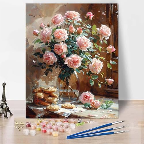 Malen Nach Zahlen Erwachsene Blume Malen Nach Zahlen, Paint by Numbers Vase Painting by Numbers Bastelset Erwachsene mit 3 Pinseln und Acrylfarbe für Zimmer Deko, Geschenke 60 X 80 CM -zp253E20HJG Malen Nach Zahlen Erwachsene Blume Malen Nach Zahlen, Paint by Numbers Vase Painting by Numbers Bastelset Erwachsene mit 3 Pinseln und Acrylfarbe für Zimmer Deko, Geschenke 60 X 80 CM -zp253E20HJG von Zeipopge