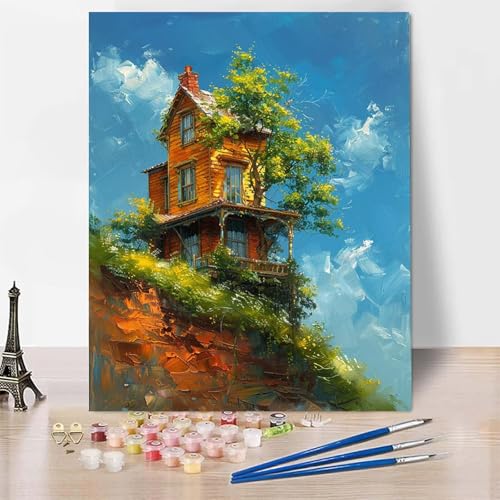 Malen Nach Zahlen Erwachsene Häuser Malen Nach Zahlen, Paint by Numbers Himmel Painting by Numbers Bastelset Erwachsene mit 3 Pinseln und Acrylfarbe für Zimmer Deko, Geschenke 60 X 80 CM -zp2530K Malen Nach Zahlen Erwachsene Häuser Malen Nach Zahlen, Paint by Numbers Himmel Painting by Numbers Bastelset Erwachsene mit 3 Pinseln und Acrylfarbe für Zimmer Deko, Geschenke 60 X 80 CM -zp2530K von Zeipopge