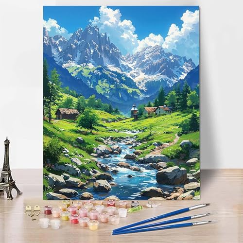Malen Nach Zahlen Erwachsene Landschaft Malen Nach Zahlen, Paint by Numbers Berg Painting by Numbers Bastelset Erwachsene mit 3 Pinseln und Acrylfarbe für Zimmer Deko, Geschenke 100 X 135 CM -zp253NP Malen Nach Zahlen Erwachsene Landschaft Malen Nach Zahlen, Paint by Numbers Berg Painting by Numbers Bastelset Erwachsene mit 3 Pinseln und Acrylfarbe für Zimmer Deko, Geschenke 100 X 135 CM -zp253NP von Zeipopge