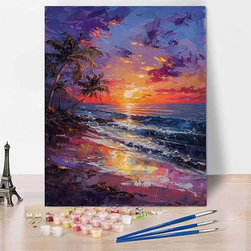 Malen Nach Zahlen Erwachsene Landschaft Malen Nach Zahlen, Paint by Numbers Sonnenuntergang Painting by Numbers Bastelset Erwachsene mit 3 Pinseln und Acrylfarbe für Zimmer Deko 70 x 95 cm -zp25367 Malen Nach Zahlen Erwachsene Landschaft Malen Nach Zahlen, Paint by Numbers Sonnenuntergang Painting by Numbers Bastelset Erwachsene mit 3 Pinseln und Acrylfarbe für Zimmer Deko 70 x 95 cm -zp25367 von Zeipopge