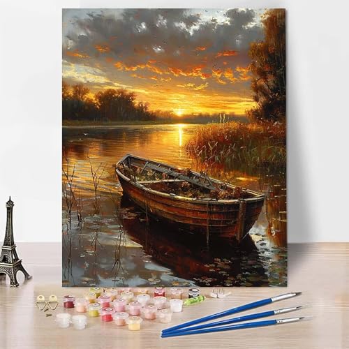 Malen Nach Zahlen Erwachsene Sonnenuntergang Malen Nach Zahlen, Paint by Numbers Landschaft Painting by Numbers Bastelset Erwachsene mit 3 Pinseln und Acrylfarbe für Zimmer Deko 40 x 50 cm -zp2531P Malen Nach Zahlen Erwachsene Sonnenuntergang Malen Nach Zahlen, Paint by Numbers Landschaft Painting by Numbers Bastelset Erwachsene mit 3 Pinseln und Acrylfarbe für Zimmer Deko 40 x 50 cm -zp2531P von Zeipopge