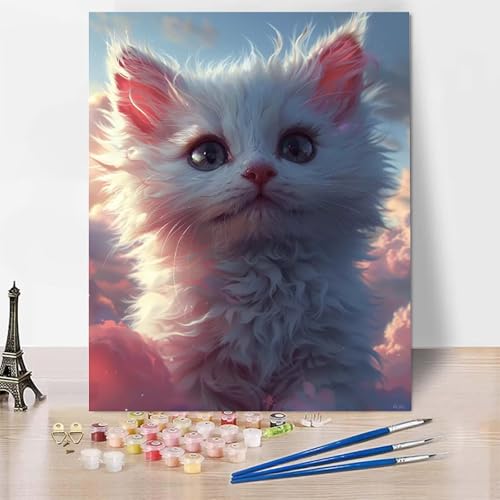 Malen Nach Zahlen Erwachsene Tier Malen Nach Zahlen, Paint by Numbers Katze Painting by Numbers Bastelset Erwachsene mit 3 Pinseln und Acrylfarbe für Zimmer Deko, Geschenke 20 x 30 cm -zp2538BE71F Malen Nach Zahlen Erwachsene Tier Malen Nach Zahlen, Paint by Numbers Katze Painting by Numbers Bastelset Erwachsene mit 3 Pinseln und Acrylfarbe für Zimmer Deko, Geschenke 20 x 30 cm -zp2538BE71F von Zeipopge