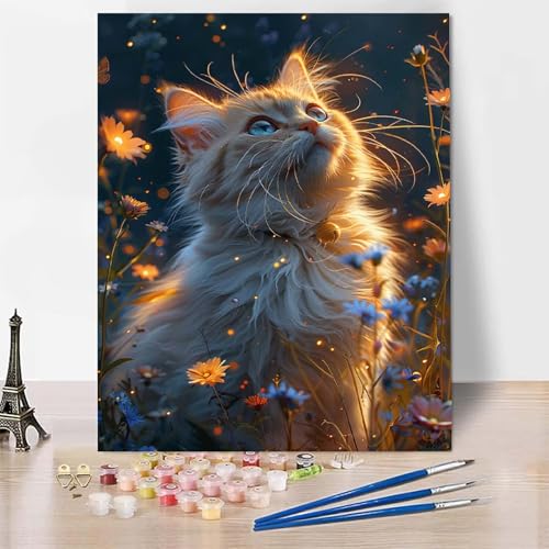 Malen Nach Zahlen Erwachsene Tier Malen Nach Zahlen, Paint by Numbers Katze Painting by Numbers Bastelset Erwachsene mit 3 Pinseln und Acrylfarbe für Zimmer Deko, Geschenke 60 X 80 CM -zp2534RIFNP Malen Nach Zahlen Erwachsene Tier Malen Nach Zahlen, Paint by Numbers Katze Painting by Numbers Bastelset Erwachsene mit 3 Pinseln und Acrylfarbe für Zimmer Deko, Geschenke 60 X 80 CM -zp2534RIFNP von Zeipopge