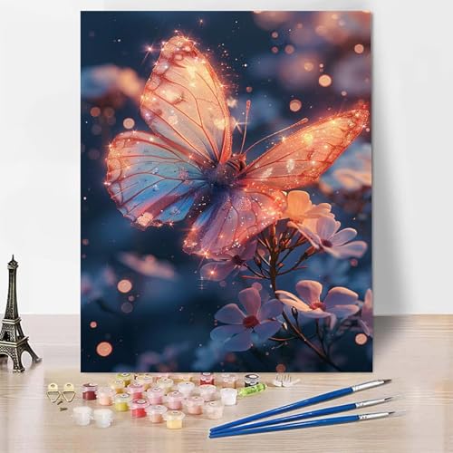 Malen Nach Zahlen Erwachsene Tier Malen Nach Zahlen, Paint by Numbers Schmetterling Painting by Numbers Bastelset Erwachsene mit 3 Pinseln und Acrylfarbe für Zimmer Deko, Geschenke 30 X 40 CM -zp2530G Malen Nach Zahlen Erwachsene Tier Malen Nach Zahlen, Paint by Numbers Schmetterling Painting by Numbers Bastelset Erwachsene mit 3 Pinseln und Acrylfarbe für Zimmer Deko, Geschenke 30 X 40 CM -zp2530G von Zeipopge
