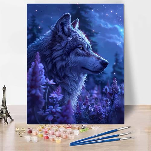 Malen Nach Zahlen Erwachsene Wolf Malen Nach Zahlen, Paint by Numbers Lavendel Painting by Numbers Bastelset Erwachsene mit 3 Pinseln und Acrylfarbe für Zimmer Deko, Geschenke 40 x 50 cm -zp253D4 Malen Nach Zahlen Erwachsene Wolf Malen Nach Zahlen, Paint by Numbers Lavendel Painting by Numbers Bastelset Erwachsene mit 3 Pinseln und Acrylfarbe für Zimmer Deko, Geschenke 40 x 50 cm -zp253D4 von Zeipopge