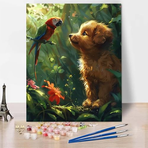 Malen Nach Zahlen Hund Malen Nach Zahlen Erwachsene, Paint by Numbers Papagei Paint by Numbers Adult Inklusive 3 Pinsel und Acrylfarbe für Zimmer Deko Wohnzimmer, Geschenke 100 x 135 cm -zp253Q7 Malen Nach Zahlen Hund Malen Nach Zahlen Erwachsene, Paint by Numbers Papagei Paint by Numbers Adult Inklusive 3 Pinsel und Acrylfarbe für Zimmer Deko Wohnzimmer, Geschenke 100 x 135 cm -zp253Q7 von Zeipopge