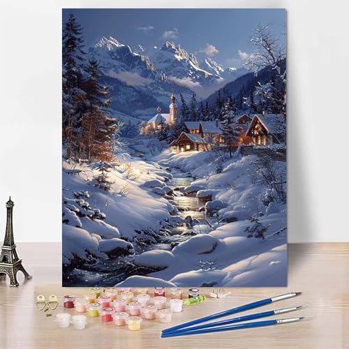 Malen Nach Zahlen Winter Malen Nach Zahlen Erwachsene, Paint by Numbers Berg Paint by Numbers Adult Inklusive 3 Pinsel und Acrylfarbe für Zimmer Deko Wohnzimmer, Geschenke 40 x 60 cm -zp253R31MIB Malen Nach Zahlen Winter Malen Nach Zahlen Erwachsene, Paint by Numbers Berg Paint by Numbers Adult Inklusive 3 Pinsel und Acrylfarbe für Zimmer Deko Wohnzimmer, Geschenke 40 x 60 cm -zp253R31MIB von Zeipopge