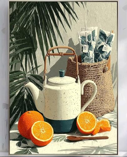 Obst Diamond Painting Erwachsene, 5D Diamond Painting Mandarine Muster Design DIY Eckige Vollbohrer Diamanten Malerei Mosaik Bastelset Erwachsene Anfänger für Zimmer Deko Wanddeko (25x35cm) -zpg2507N7 von Zeipopge