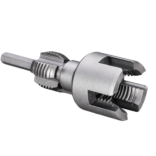 1/2inch 3/4 Wasserrohr Inner Loch Öffner Elektrischer Bohrer Hexagonal Tappings Werkzeug Kunststoff Innengewinde Offener Fädener Threader von Zeiwohndc