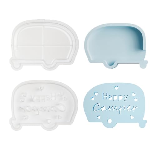 2pieces Spielzeugbus Silikonkerzenhalter Formen Epoxidharz Silikonform Für Kerzenständer Teelichthalter Home Dekoration 2pieces Spielzeugbus Silikonkerzenhalter Formen Epoxidharz Silikonform Für Kerzenständer Teelichthalter Home Dekoration von Zeiwohndc