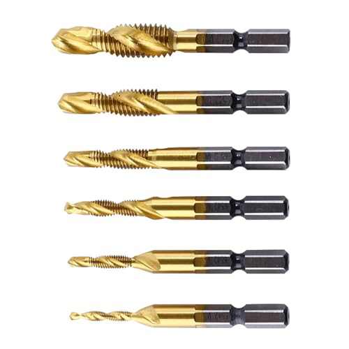 6pcs Schraube Bohrbohrer Set Spiralen Tap Metal Holz Kombination Bohrer Bitschrauben Bitschraubenmaschine Verbund HAD 6pcs Schraube Bohrbohrer Set Spiralen Tap Metal Holz Kombination Bohrer Bitschrauben Bitschraubenmaschine Verbund HAD von Zeiwohndc