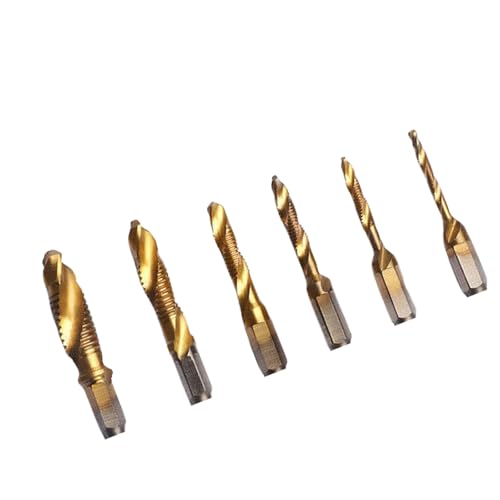 6pcs Schraube Bohrbohrer Set Spiralen Tap Metal Holz Kombination Bohrer Bitschrauben Bitschraubenmaschine Verbund HAD 6pcs Schraube Bohrbohrer Set Spiralen Tap Metal Holz Kombination Bohrer Bitschrauben Bitschraubenmaschine Verbund HAD von Zeiwohndc