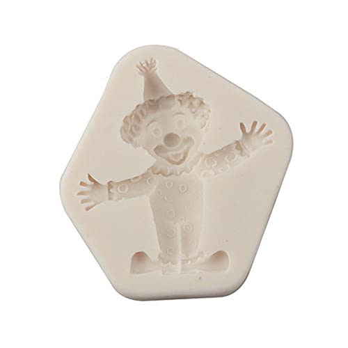 Funny Clownform Fondant Schokoladenform Kuchen Backwerkzeuge Handgefertigtes Soap Silikonschmuck Schimmel Leicht Zu Reinigen von Zeiwohndc