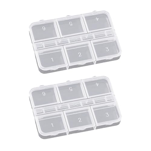 Kompakte 6 Abschnitt Kunststoff Organisatoren Für Nägel Kunstausrüstung Kleine Objektstorage Home Office Verwenden Sie Eine Klare Plastikspeicherbox Für Kleine Gegenstände Kompakte 6 Abschnitt Kunststoff Organisatoren Für Nägel Kunstausrüstung Kleine Objektstorage Home Office Verwenden Sie Eine Klare Plastikspeicherbox Für Kleine Gegenstände von Zeiwohndc