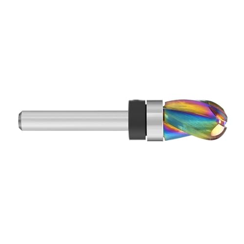 Mehrfachgröße 3 Flötenrouter Bit Mit Regenbogenbeschichtung Für Holzbearbeitungswerkzeug 1/4 Zoll Schaft Hohe Haltbarkeit Schnittkantenlegungslegungsholz Router Bit Mit Farbbeschichtung von Zeiwohndc