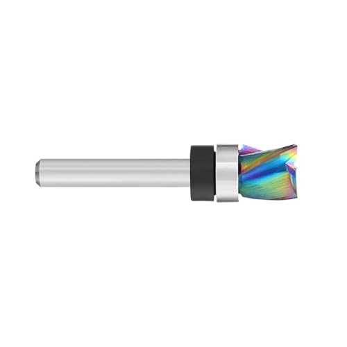 Mehrfachgröße 3 Flötenrouter Bit Mit Regenbogenbeschichtung Für Holzbearbeitungswerkzeug 1/4 Zoll Schaft Hohe Haltbarkeit Schnittkantenlegungslegungsholz Router Bit Mit Farbbeschichtung von Zeiwohndc