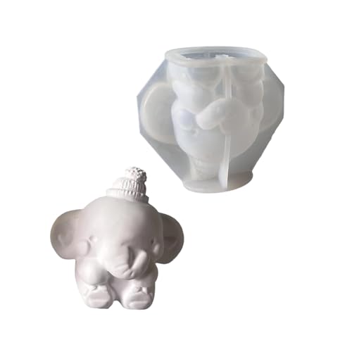 Schöner 3D Elefant Silikonform Haus Accessoire Zur Herstellung Von Gipsharz Figur Dekorationen Täglich Lässigen Gebrauch von Zeiwohndc
