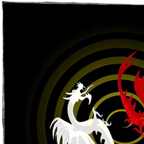 Zeiwohndc Divinations Tischdecke Dragon/Wolf Astrologie Tarotkarte Tischdecke Altars Stoff Givinationen Brettspiel Accessoire von Zeiwohndc