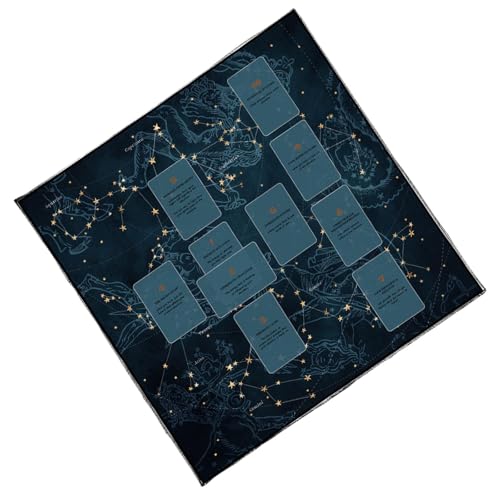 Zeiwohndc Divinations Tischdecke Lesekarte Astrologys Tarot Karte Tischdecke Altars Stoff Givinationen Brettspielzubehör von Zeiwohndc