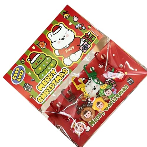 Zeiwohndc Weihnachtsbaum-Dekoration, Schlüsselanhänger, Ferienhaus-Dekorationen, Kinder, 5 Stück Zeiwohndc Weihnachtsbaum-Dekoration, Schlüsselanhänger, Ferienhaus-Dekorationen, Kinder, 5 Stück von Zeiwohndc