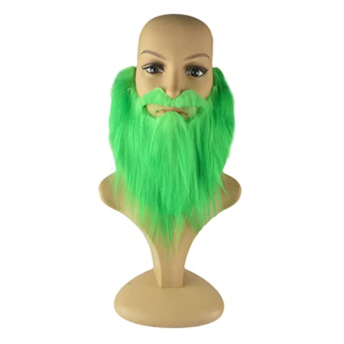 Zeizafa Irish Green Bart Ornament Human Body Base Desktop Ornaments Cloth Toy Irish Beard Costume von Zeizafa