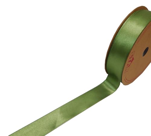 Doppelseitiges Satinband, 25 mm hoch, 50 Meter, Salbeigrün von Zelda Bomboniere