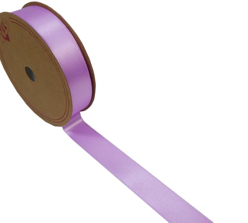 Doppelseitiges Satinband, 25 mm hoch, 50 Meter, altrosa von Zelda Bomboniere