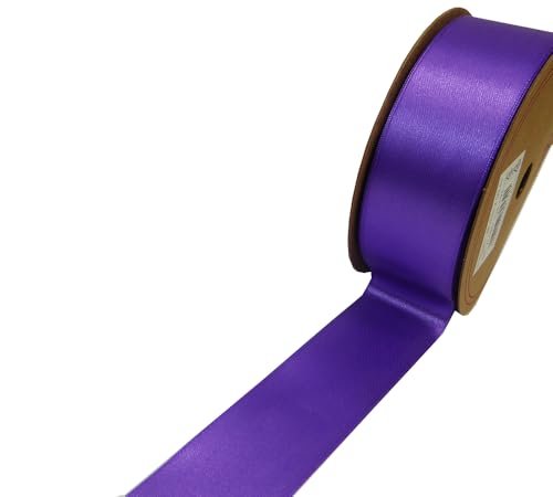 Doppelseitiges Satinband, 38 x 50 m, Dekoration und Zusammensetzung (Aubergine) von Zelda Bomboniere