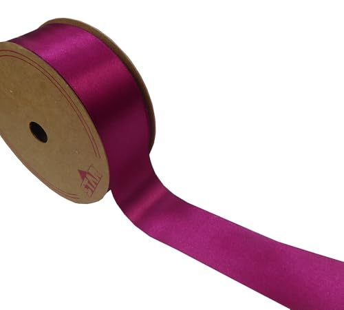 Doppelseitiges Satinband, 38 x 50 m, Dekoration und Zusammensetzung (Fuchsia) von Zelda Bomboniere
