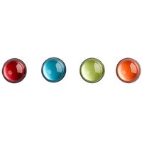 4 Zeller Color Magnete farbsortiert Ø 2,5 x 1,5 cm von Zeller