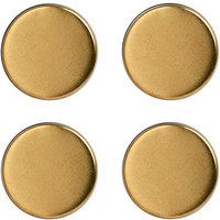 4 Zeller Magnete gold Ø 2,3 x 0,9 cm von Zeller