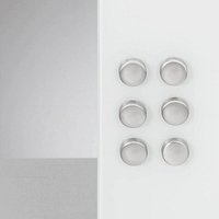 Zeller Magnete silber, Metall Ø 2,7 cm, 6 St. von Zeller