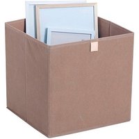 Zeller Aufbewahrungsbox mocca 32,0 x 32,0 x 32,0 cm, 1 St. von Zeller