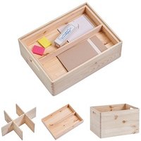 Zeller Aufbewahrungsboxen-Set braun Zeller Aufbewahrungsboxen-Set braun von Zeller