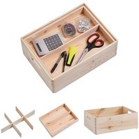 Zeller Aufbewahrungsboxen-Set braun Zeller Aufbewahrungsboxen-Set braun von Zeller